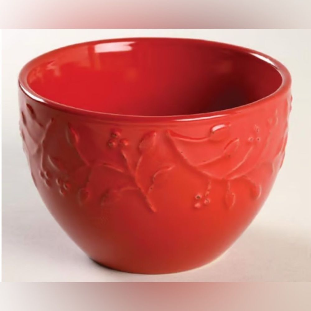 Set of 2 Chelsea Chianti 4" Mini Prep Bowl red New